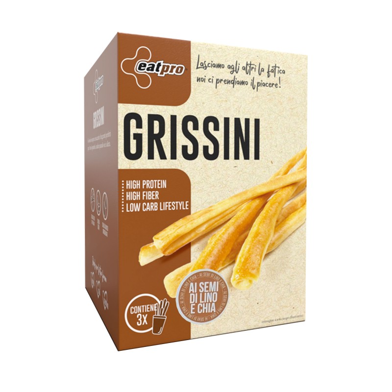 EatPro Grissini - Semi di Lino e Chia - 3 pack da 45 g